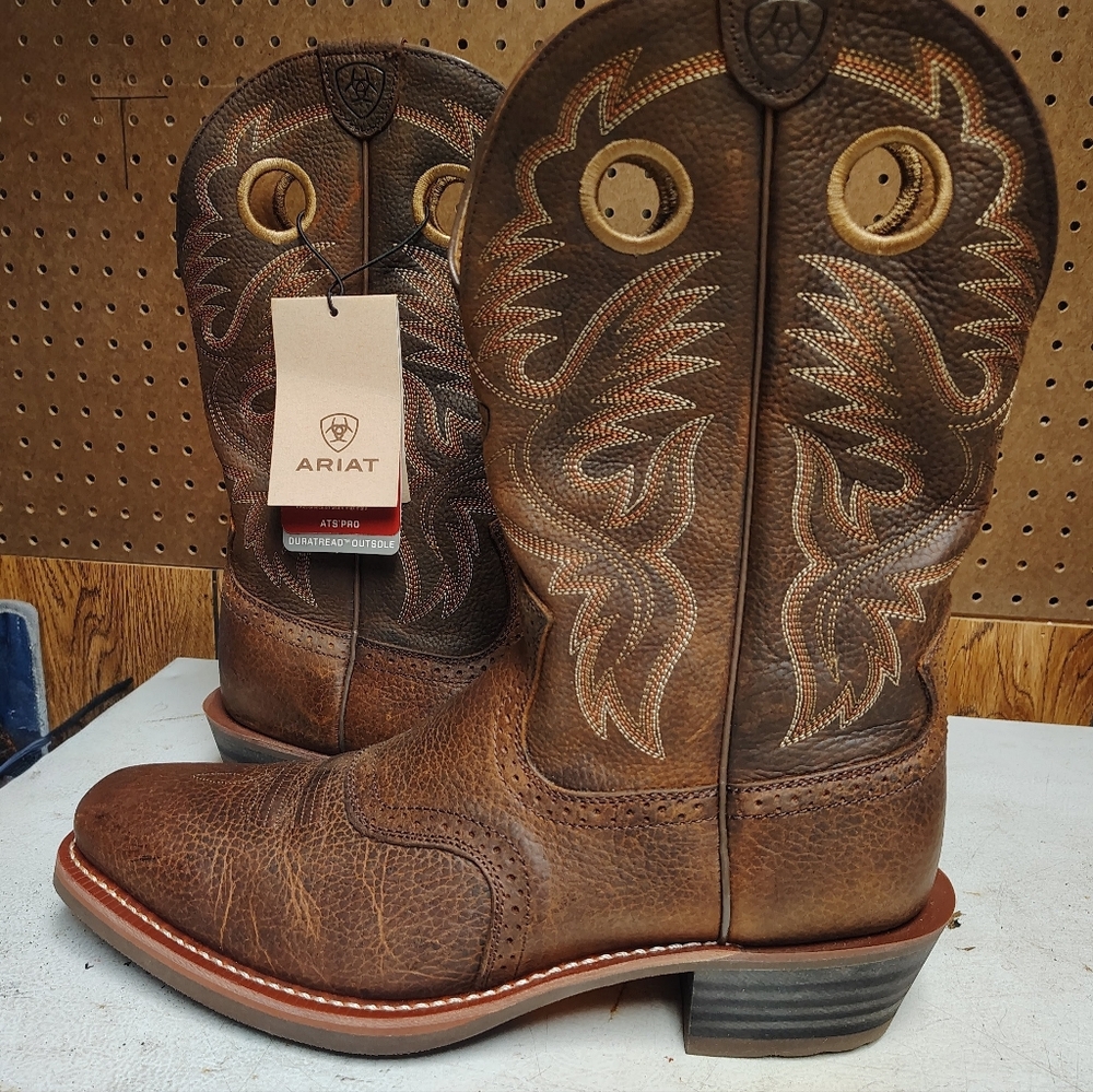 Ariat Distressed Leather Cowboy Boots